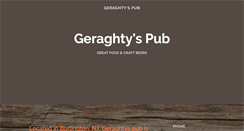 Desktop Screenshot of geraghtyspub.com